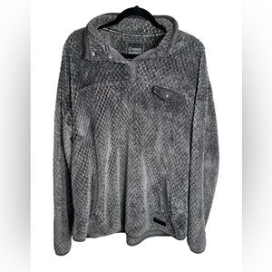 Simply Southern Women’s Dark Gray Half‎ Button Up Pullover Size XXL